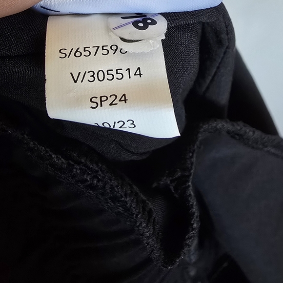 Athleta Avenue Black Wide Leg Crop Pull-on Active Travel Pants Womens Size 16 - Picture 13 of 14